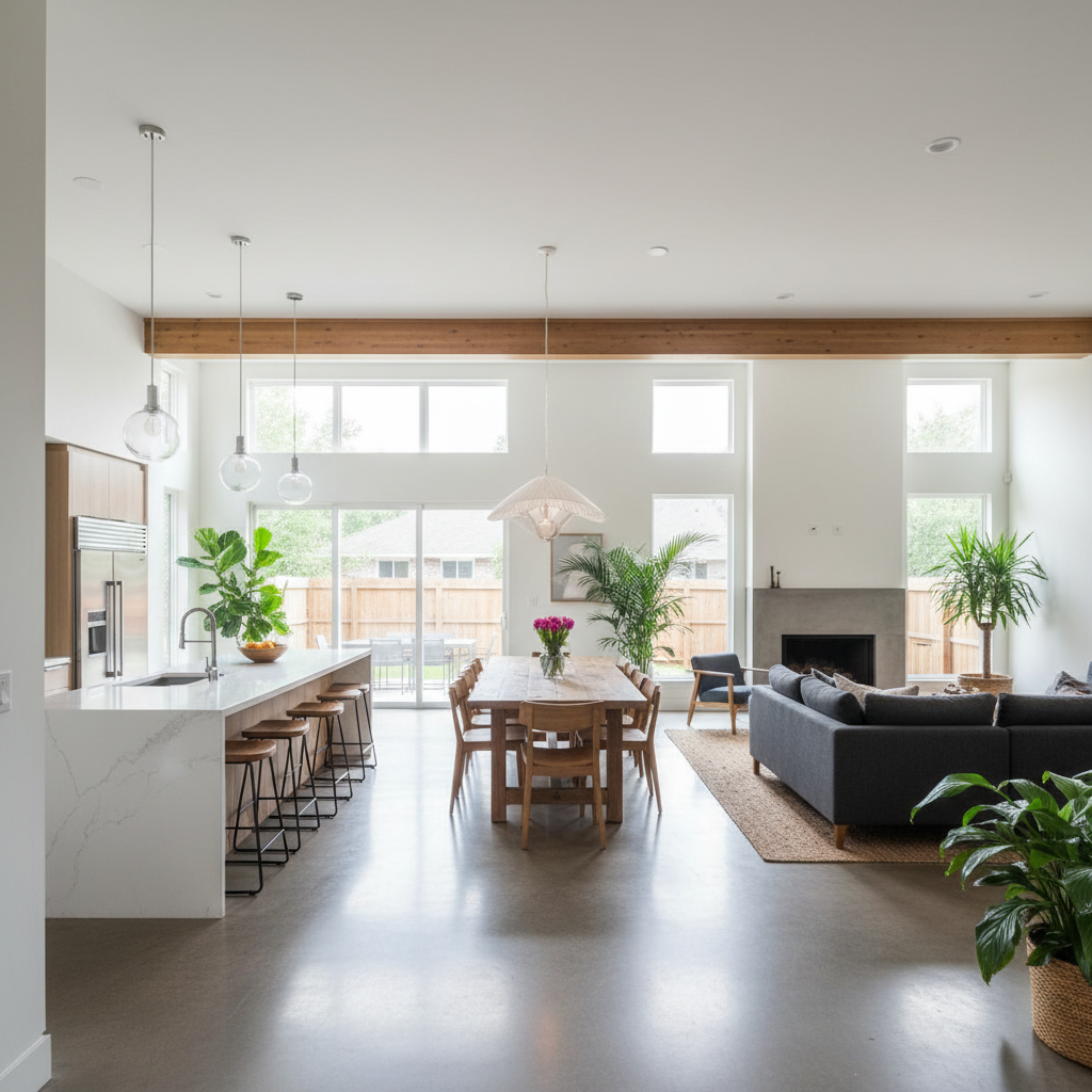 Open Concept Space Planning - Tell Projects Conroe TX